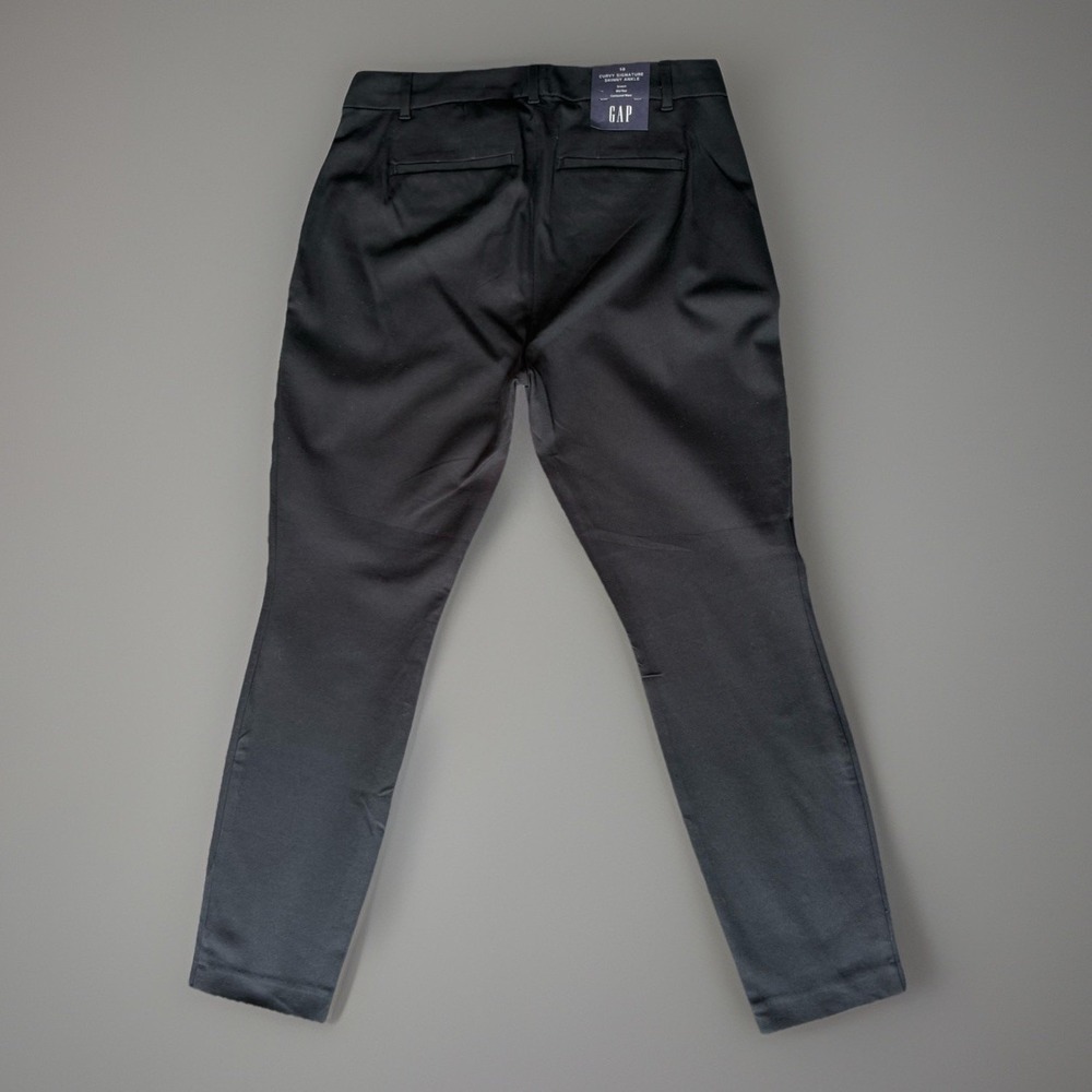 NWT Gap Curvy Signature Skinny Ankle Black Pants Womens Size 10 - Picture 4 of 8